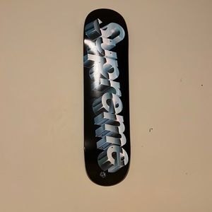 Supreme skateboard Chrome Letter